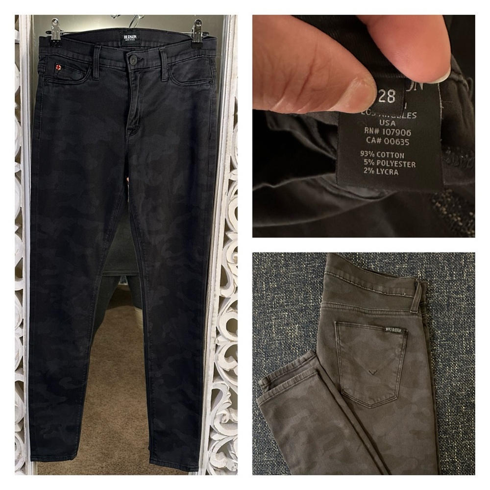 Hudson Jeans, Black camo, size 28…lightly used.